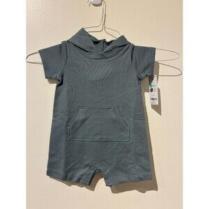 NWT Carter's Green Dinosaur Hooded Romper - 6M